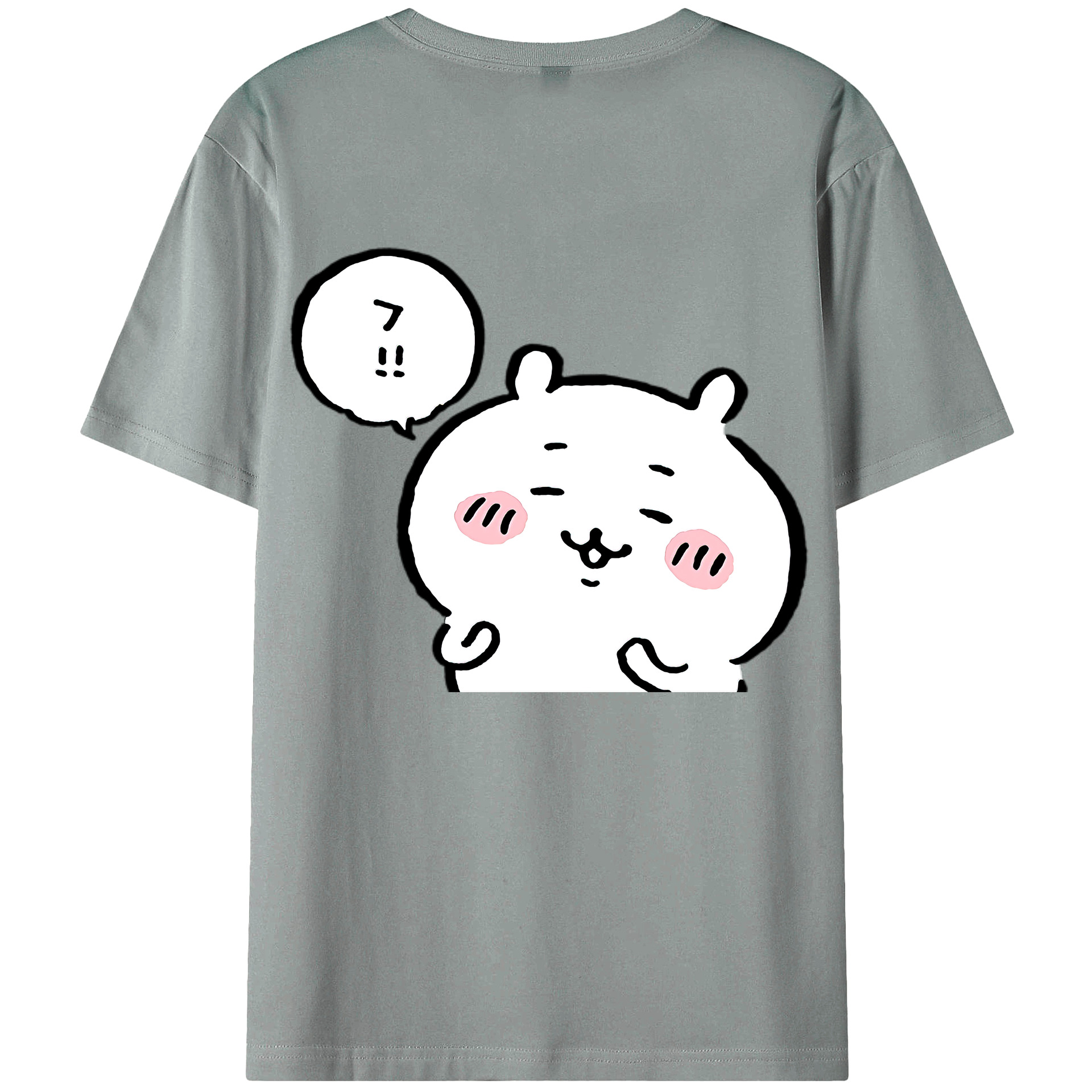 （画像用） ちいかわ ちいかわ Chii-kawa chiikawa 綿100％ メンズ半袖Tシャツ（バックプリント） 通気性